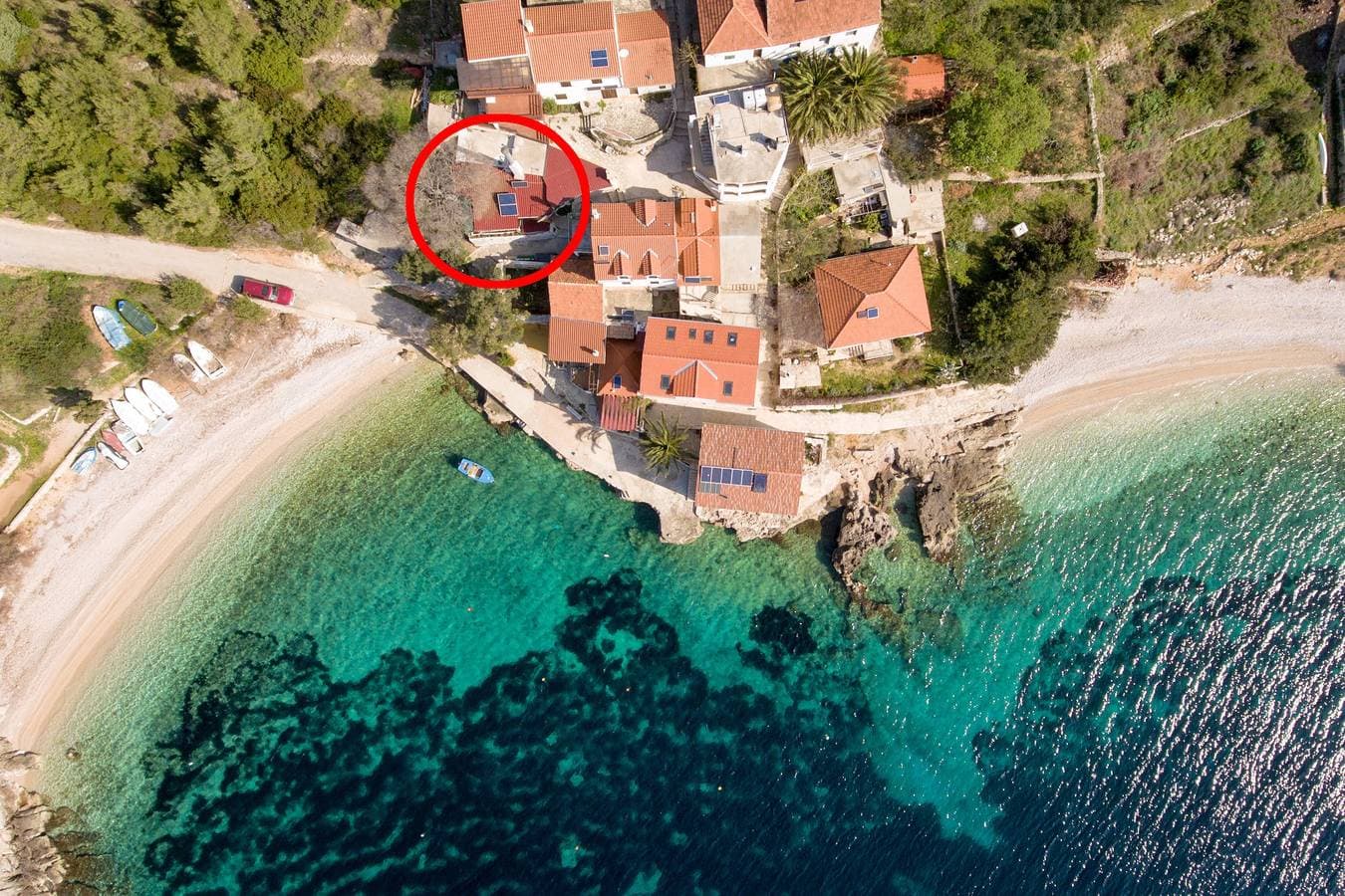 Foto 4 von 29: 1-Zimmer-Haus am Strand Bucht Tvrdni Dolac, Hvar K-13018