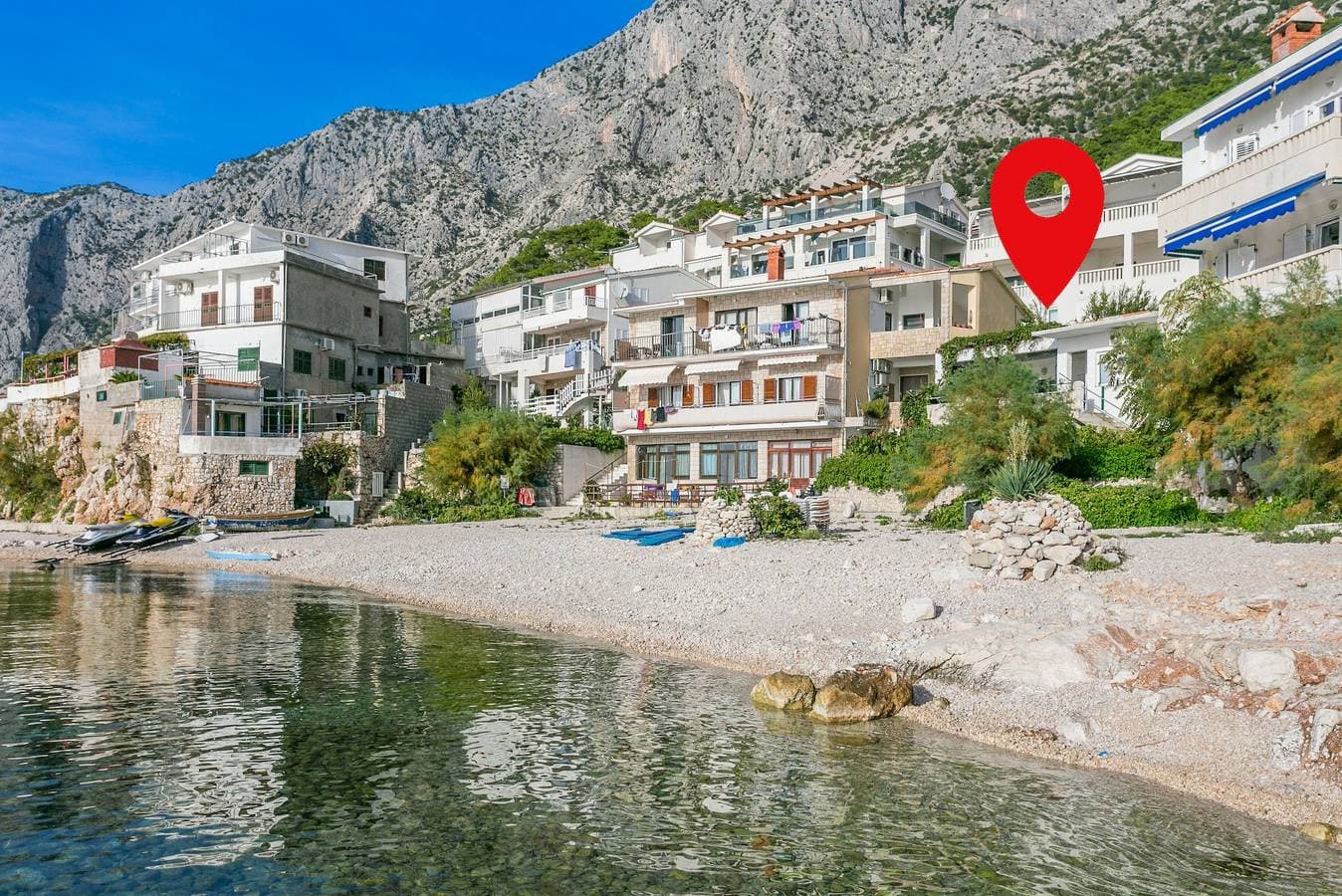 Foto 3 von 19: Studio Appartement am Strand Drasnice, Makarska -b