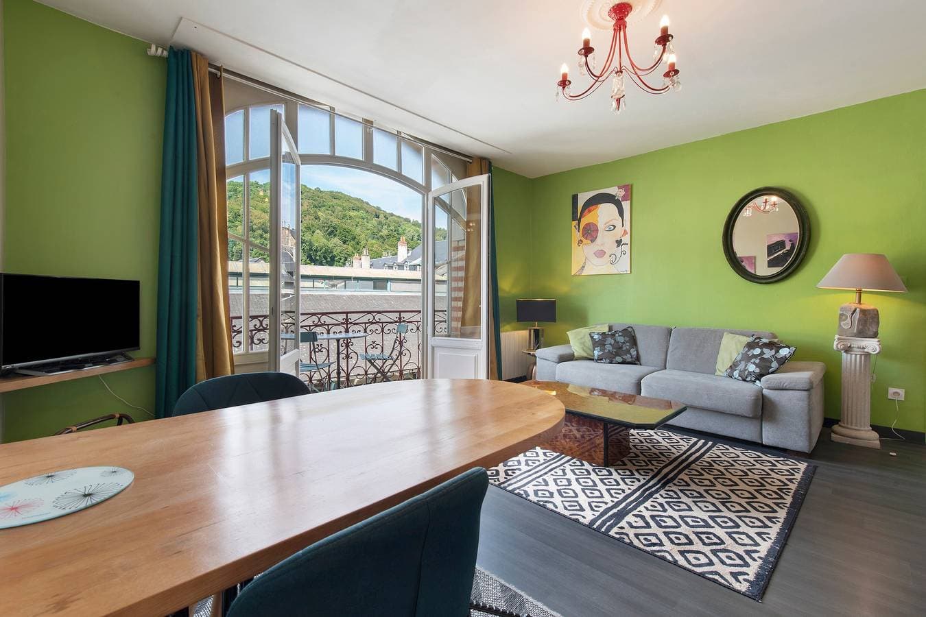Foto 6 von 21: Apartment „Le Bédat“ mit Bergblick, Balkon und WLAN