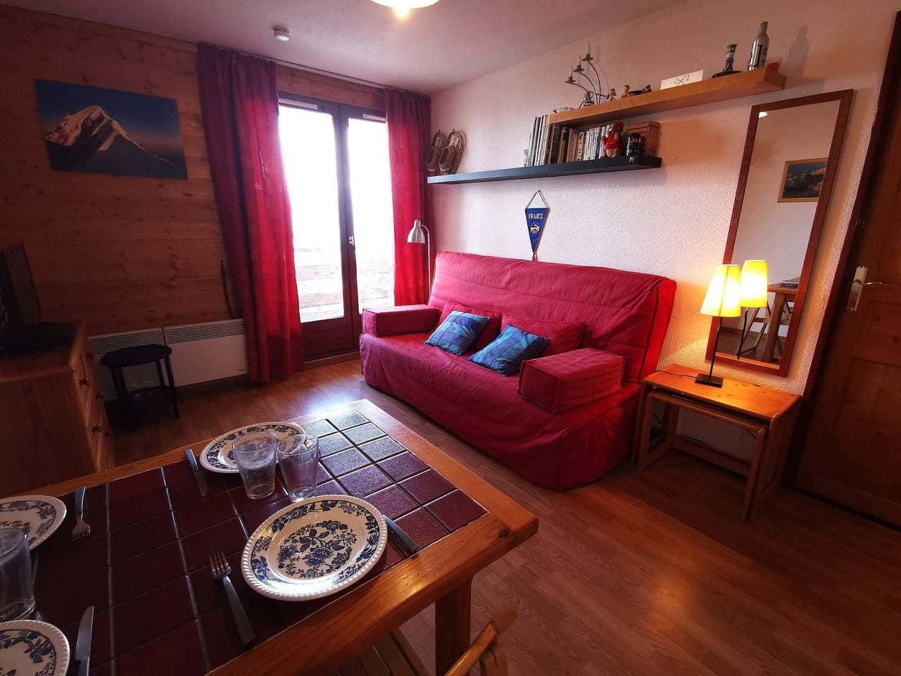 Foto 2 von 14: Apartment in Adrets-Prapoutel, 2 Zimmer, Balkon, nahe Pisten und Geschäften