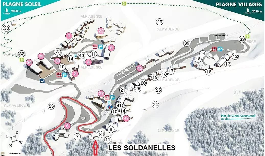 Foto 8 von 10: Studio divisible 4 pers - La Soldanelles - 07Sol-Plagne Villages