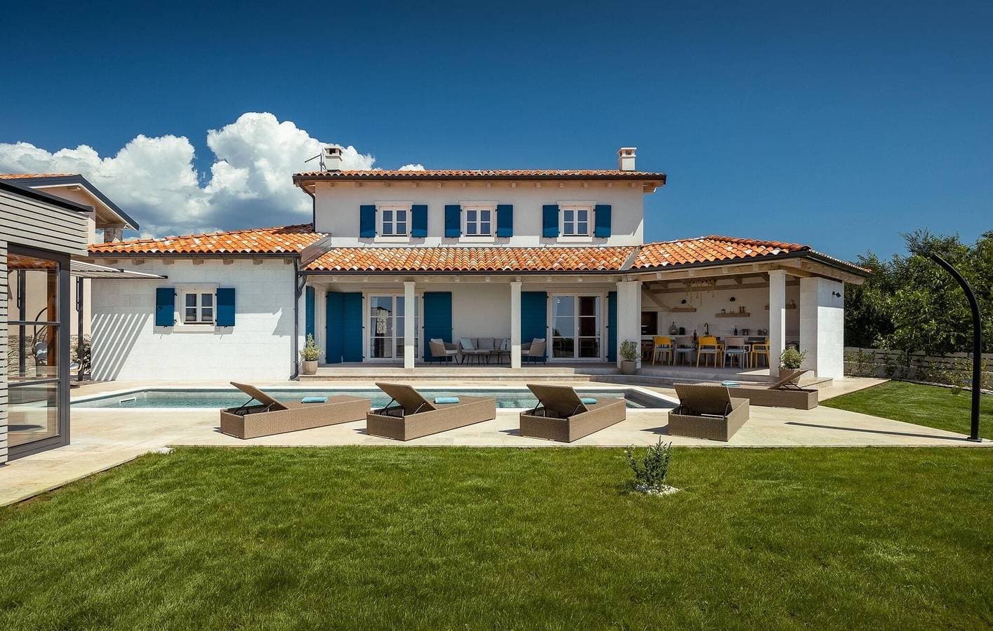 Charmante 2-Zimmer-Wohnung mit Pool, WLAN und Parkplatz in der Nähe des Stadtzentrums von Kanfanar 1