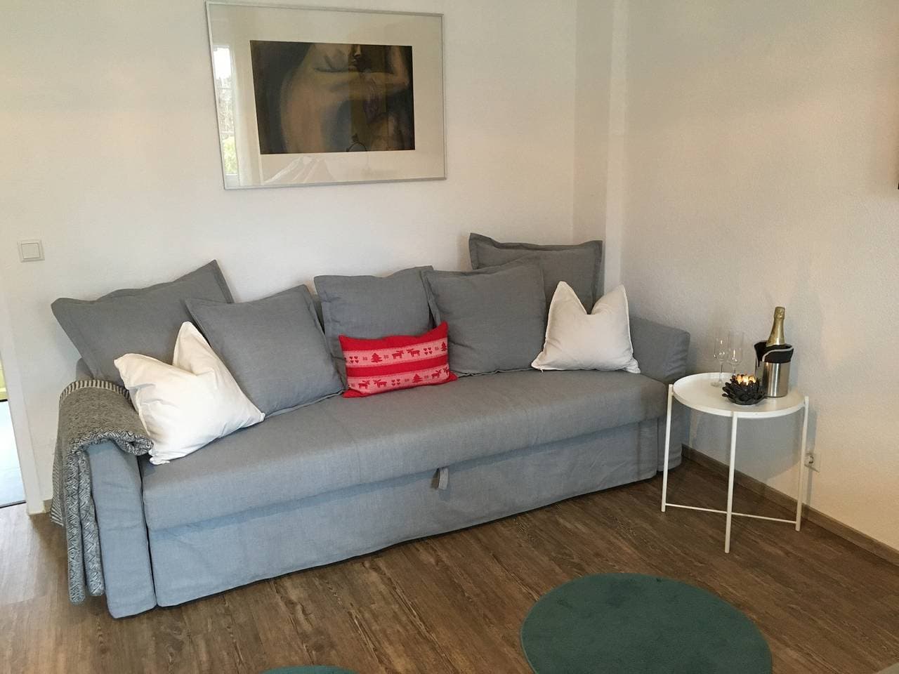 Foto 4 von 12: Ferienwohnung 2 - Unterm Blauregen mit Privatterrasse und Wi-Fi