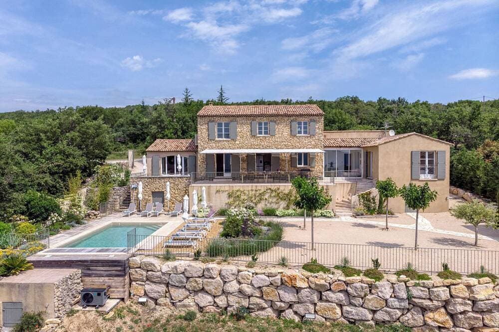 Foto 13 von 30: Beautiful Provencal Bastide - panoramic view of the Luberon - heated pool