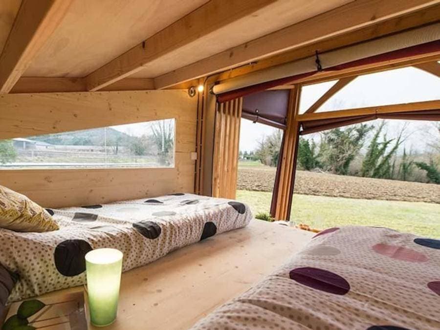 Foto 4 von 39: Flower Camping Omaha Beach - Unterkunft 2 personen - Cyclo Lodge 8 m² (1 Schlafzimmer) 2 Personen