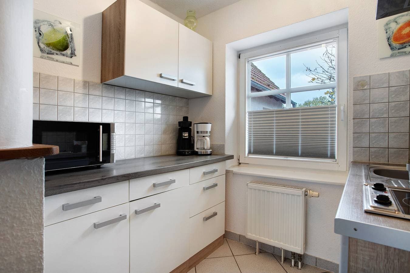 Foto 9 von 19: Einzimmerapartment 'Bäckerhus - Ferienwohnung 3' mit Gemeinschaftsterrasse und Garten