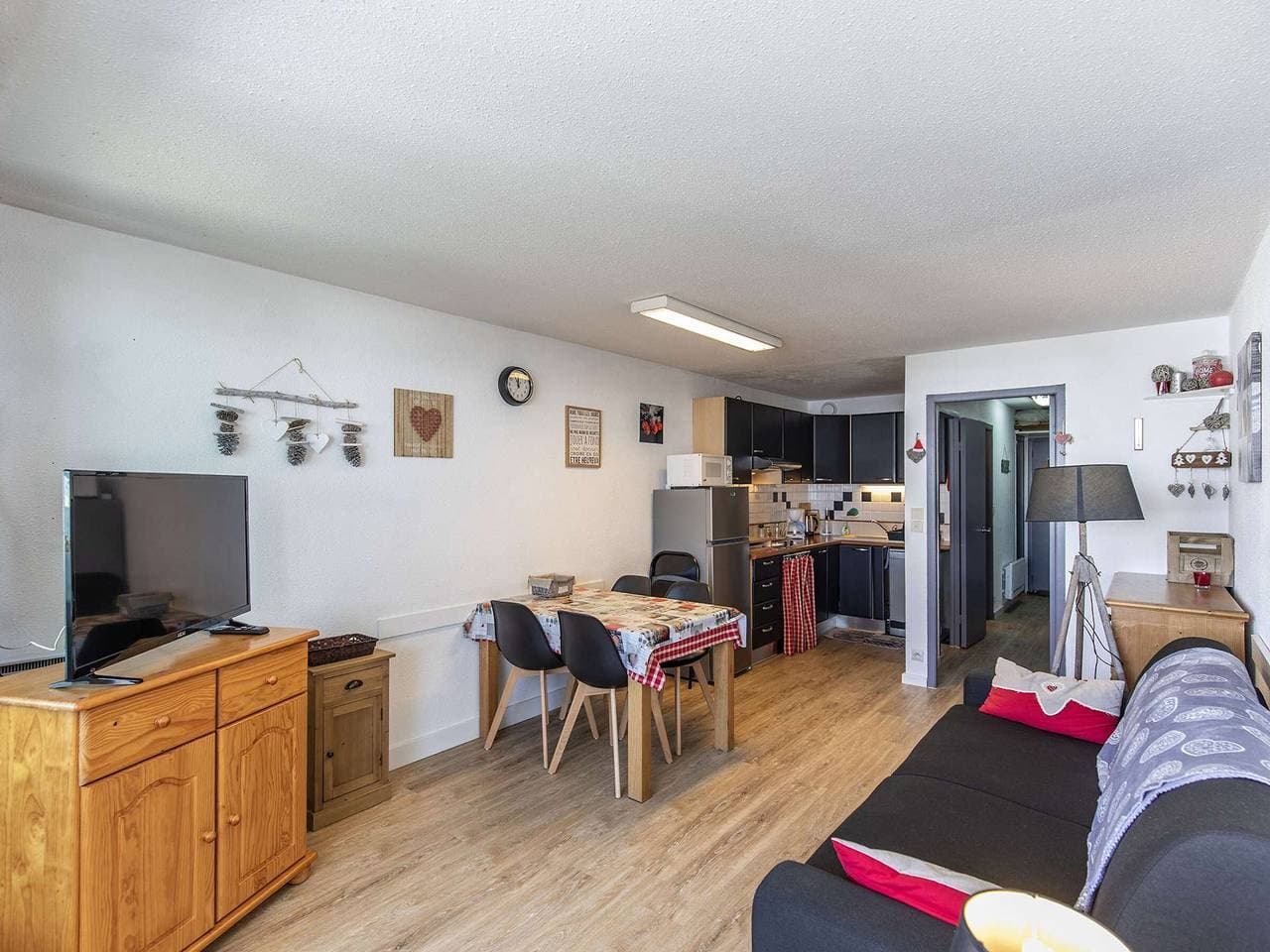 Studio Kabine 5 Pers, Balkon, ausgestattete Küche, Skiraum 1