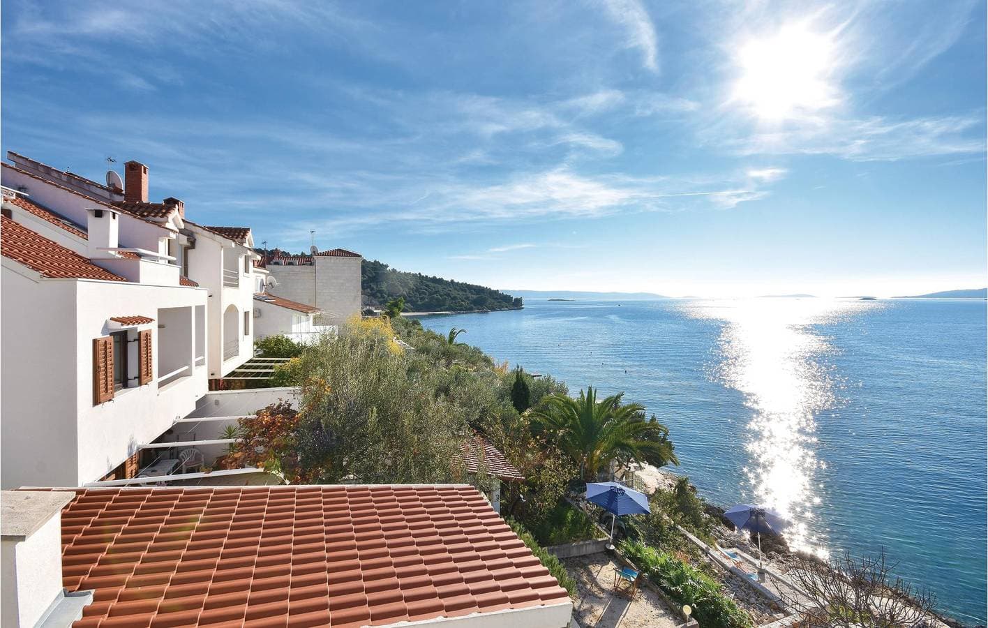 Foto 2 von 24: Gemütliche Ferienwohnung in der Nähe des Strandes Stari Porat mit WLAN und Terrasse