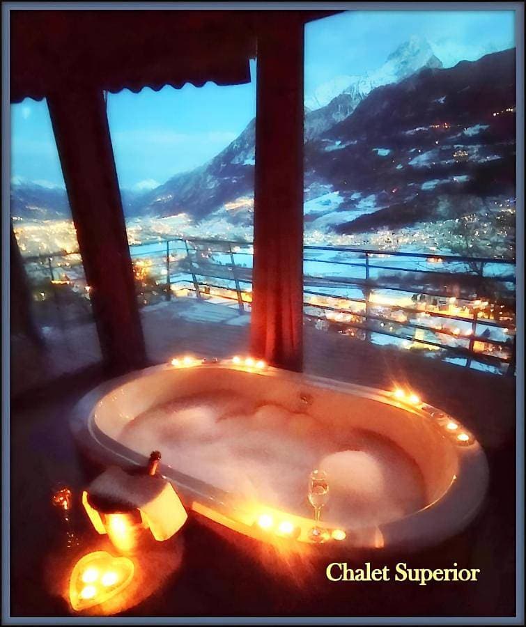 CHALET con JACUZZI VISTA MONTAGNE 1
