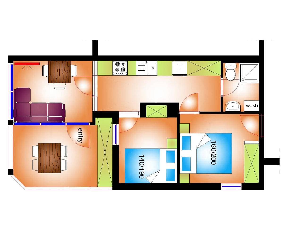 Foto 9 von 18: Two-Bedroom Apartment