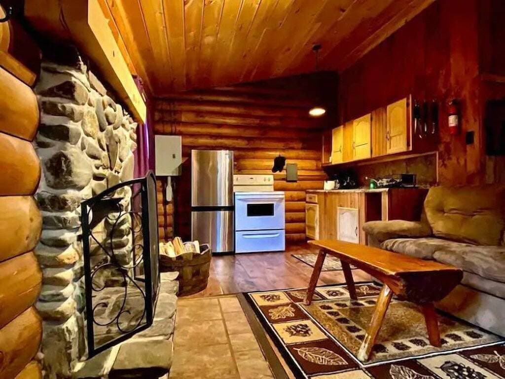 Foto 4 von 18: Rustic Log Cabin #6 - \"Fireside\"