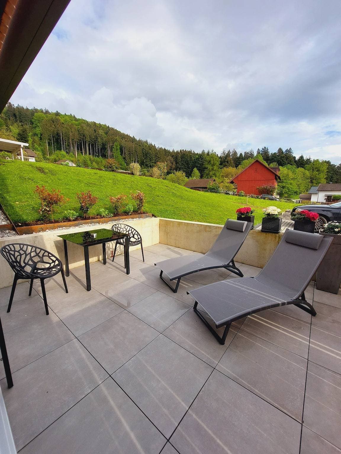 Foto 12 von 14: Ferienwohnung “ 1 Zimmer mit Terrasse”, privater Terrasse und WLAN