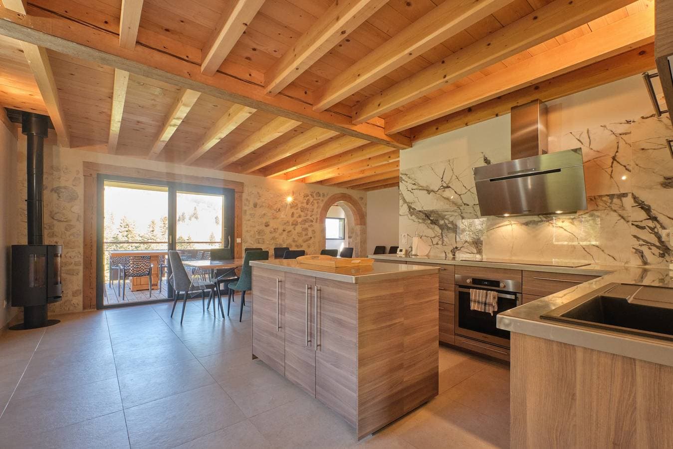 Foto 12 von 39: Chalet 'Les 3 Som' mit Bergblick, privater Terrasse und Wi-Fi