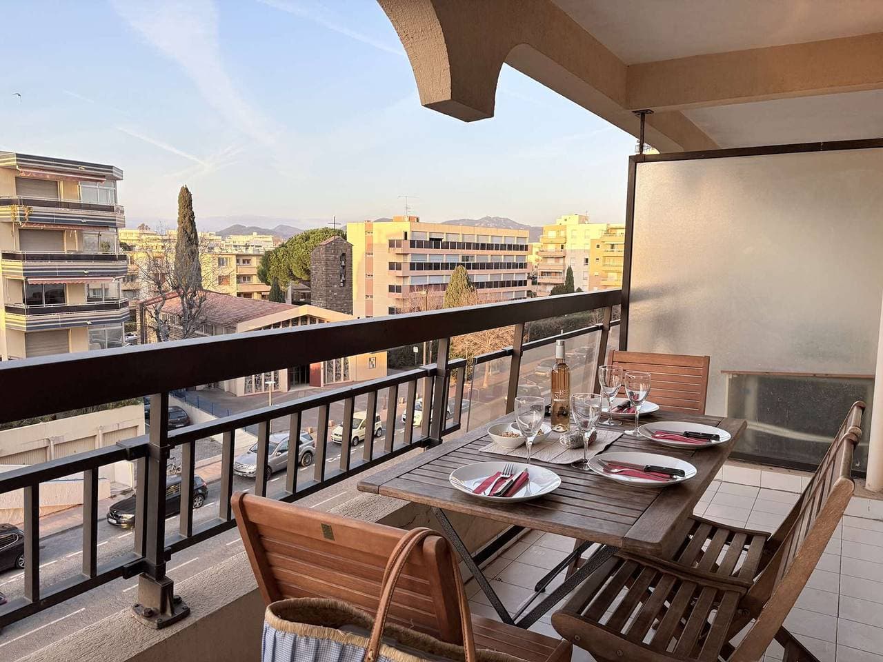 Studio Kabine in Strandnähe, 4 Schlafplätze, Terrasse, Fréjus, 3. Etage 1