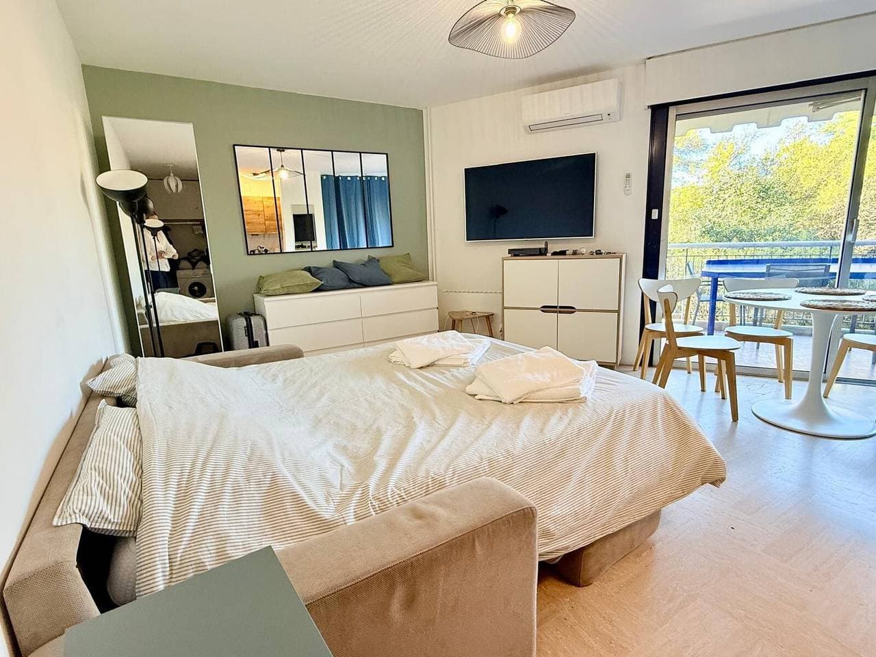 Foto 5 von 19: Appartement für 4 Personen, Pool, Klimaanlage, WLAN, Parkplatz, 300 m zum Strand