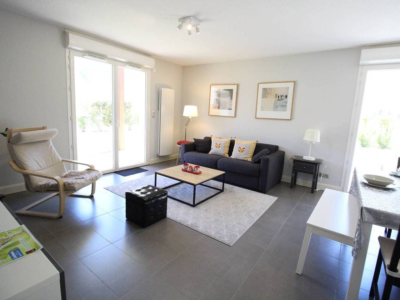 Foto 6 von 15: Moderne 51m² Wohnung in Luchon - 4 Pers, Terrasse, Parkplatz