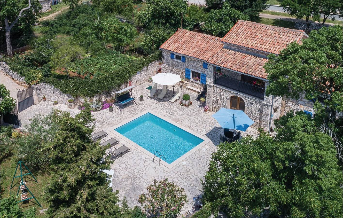 Ferienwohnung mit Meerblick, Pool, Terrasse und WLAN in der Nähe von Barban 1