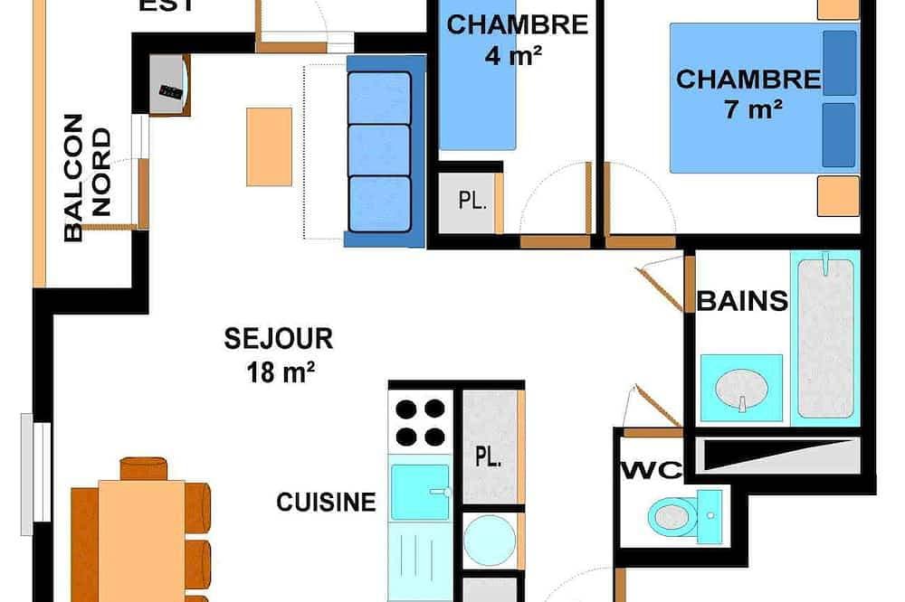 Foto 13 von 14: Apartment in Aussois für 6 Personen mit Balkon und Internet