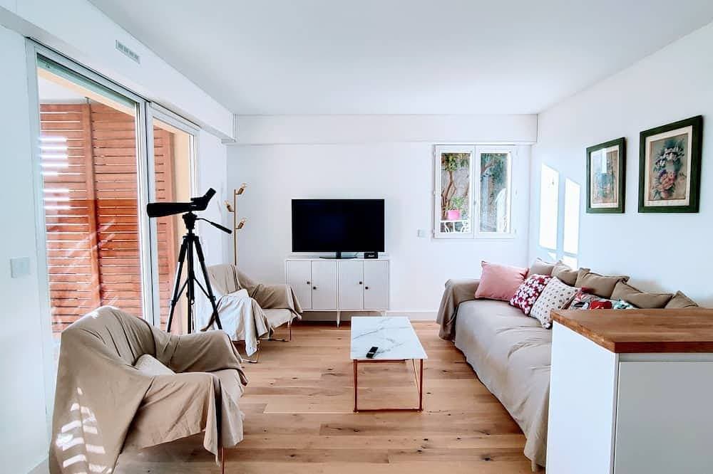 Foto 12 von 30: Large terrace with sea view - parking, air conditioning, direct beach access...