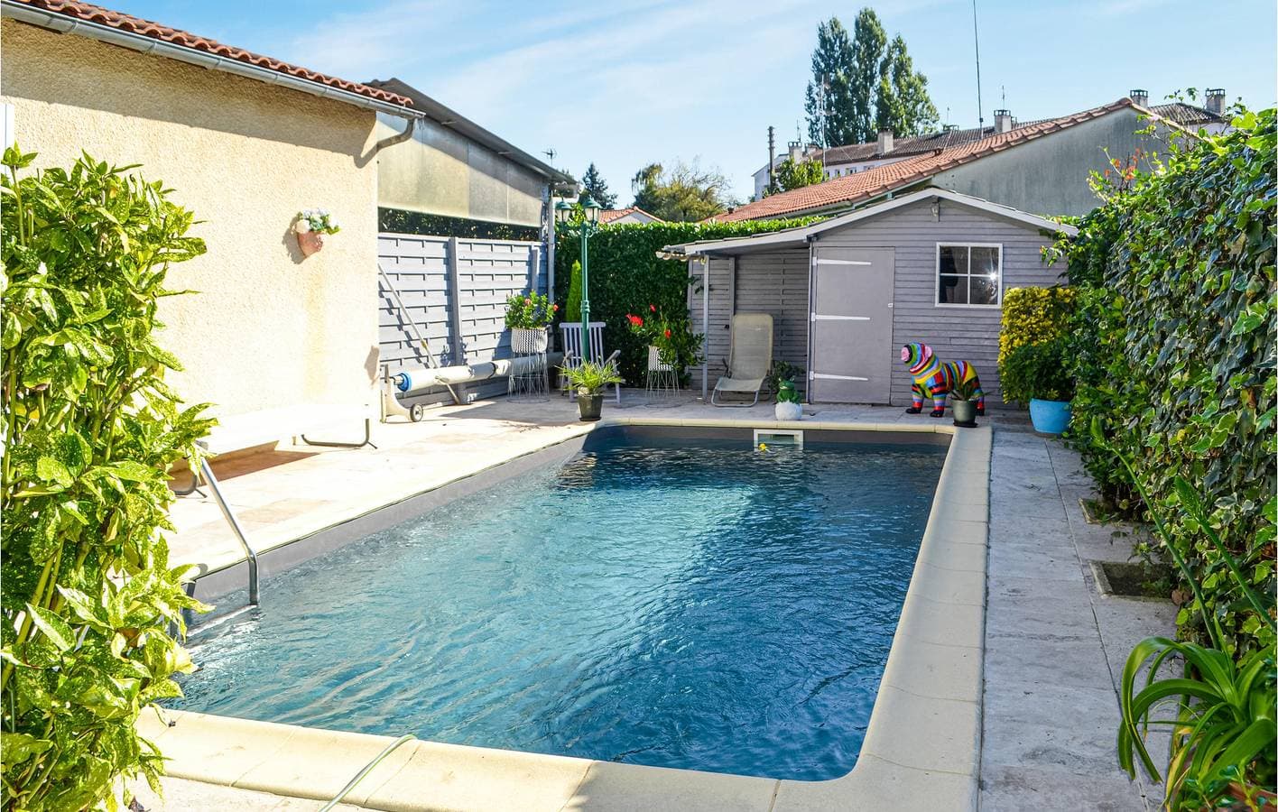 Foto 9 von 21: Außenpool, WiFi, AC: 130m² Wohnung Bergerac