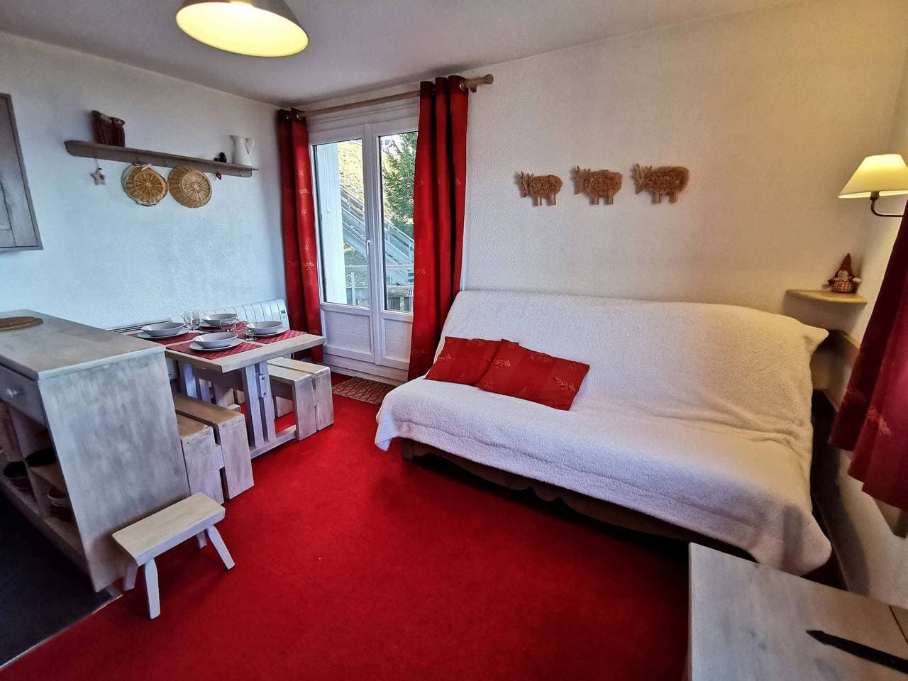 Foto 5 von 14: Überlegenes Studio-Kabine nahe Pisten, 4 Pers, Südbalkon, Skischließfach