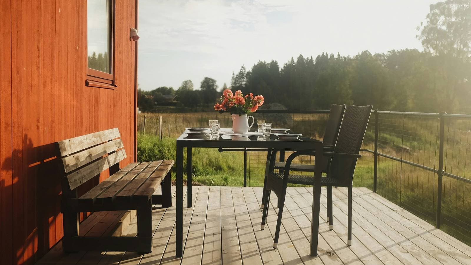 Foto 2 von 43: Ferienhaus in ländlicher Umgebung mit schöner Aussicht