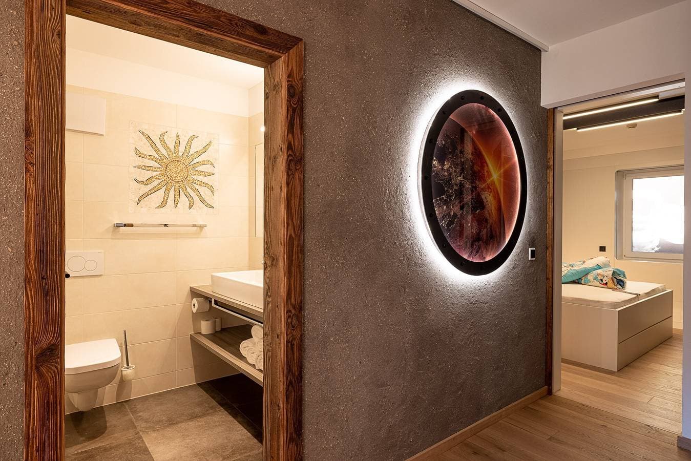 Foto 6 von 41: Charmante Ferienwohnung "Sonnleiten Sonne Mond u Sterne" mit Bergblick