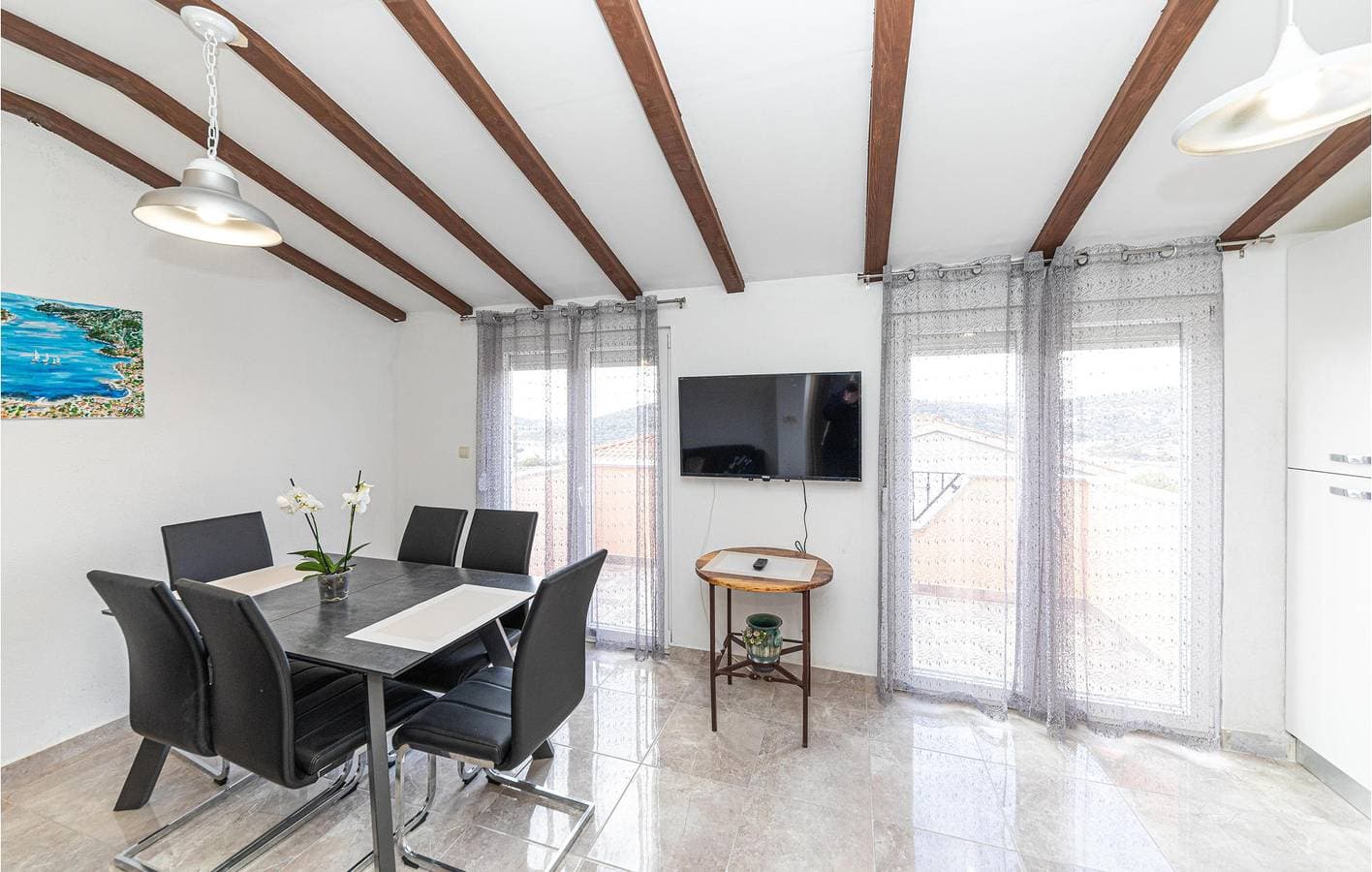 Foto 7 von 18: Apartment mit Meerblick, Terrasse, WLAN und Parkplatz – 1,5 km zum Strand