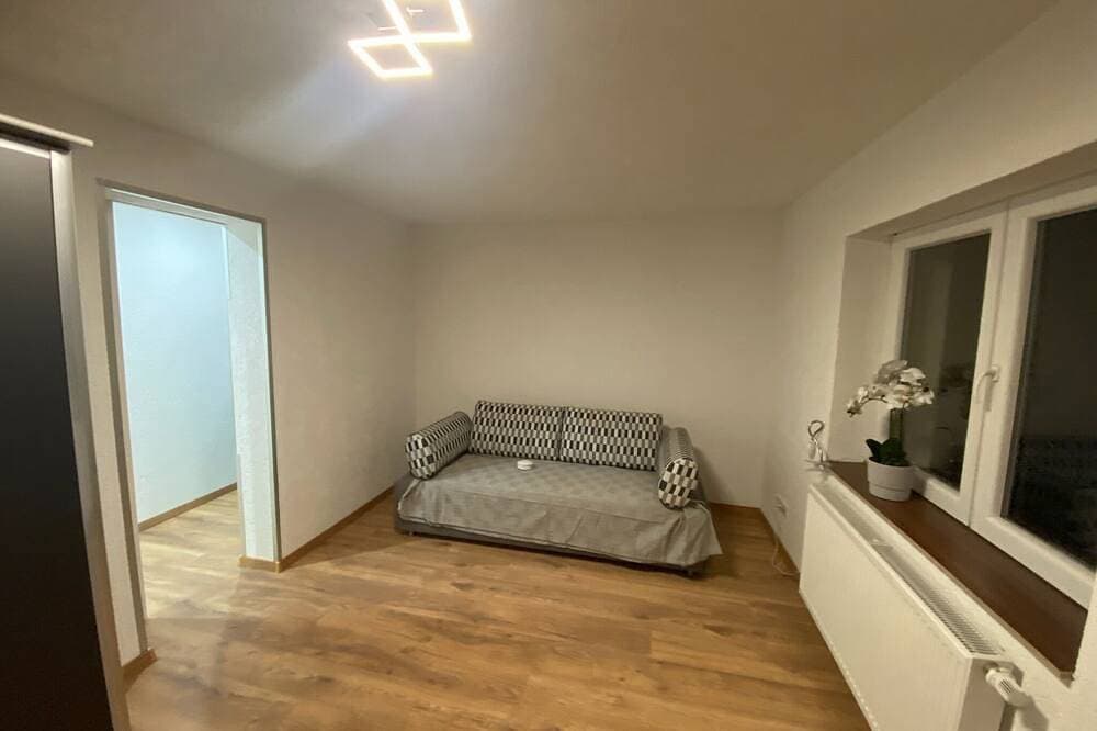 Foto 4 von 14: Ferienhaus Oberharzruhe - Souterrain \"Fuchsbau\" für 2 P. überdachter Terrasse