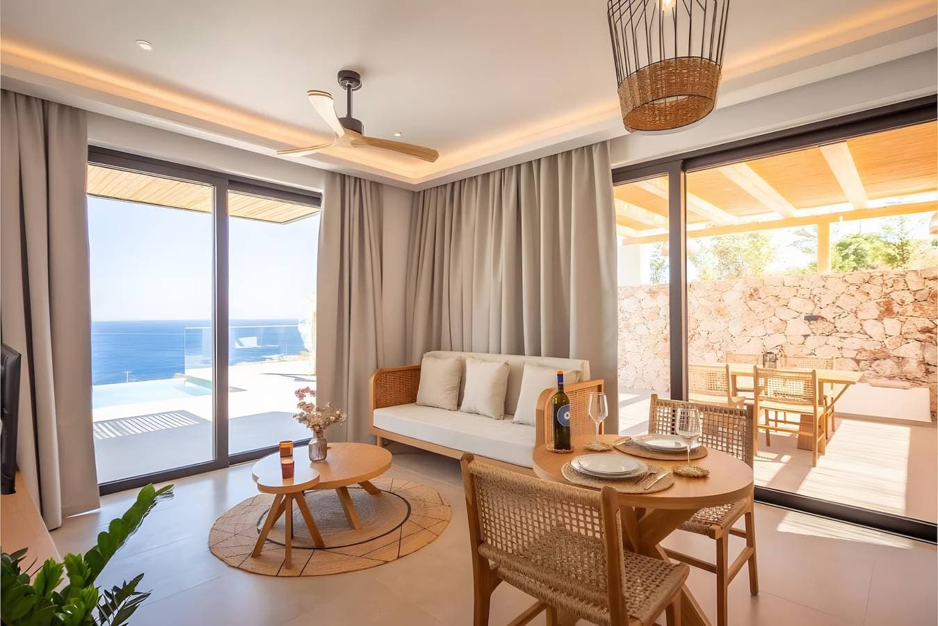 Foto 9 von 34: Villa 'Ein-Schlafzimmer für 2' mit Meerblick, Wi-Fi und Klimaanlage