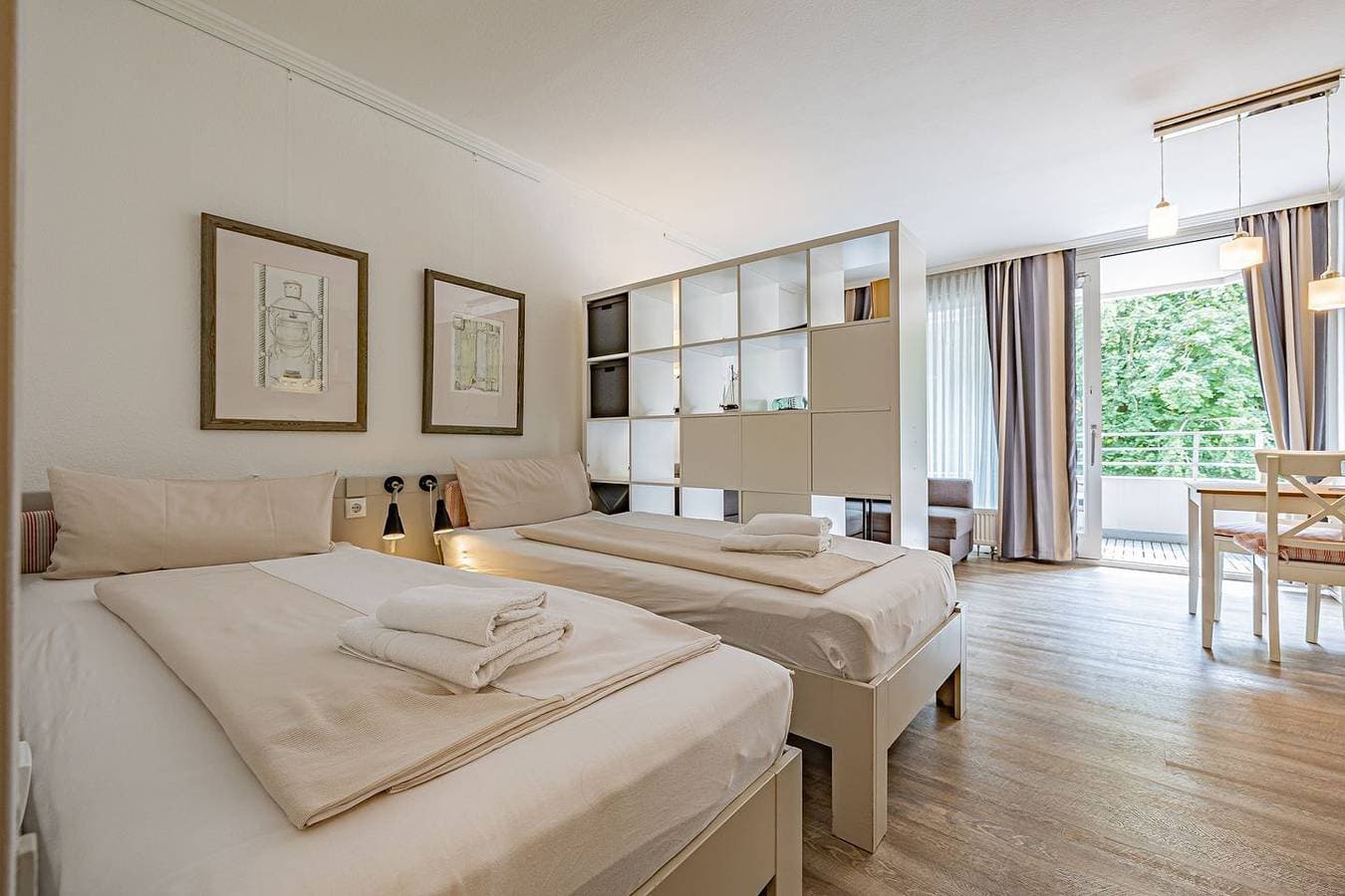 Foto 5 von 20: - Grüne Insel (App. 319) - Studio-Apartment mit Balkon und Blick ins Grüne