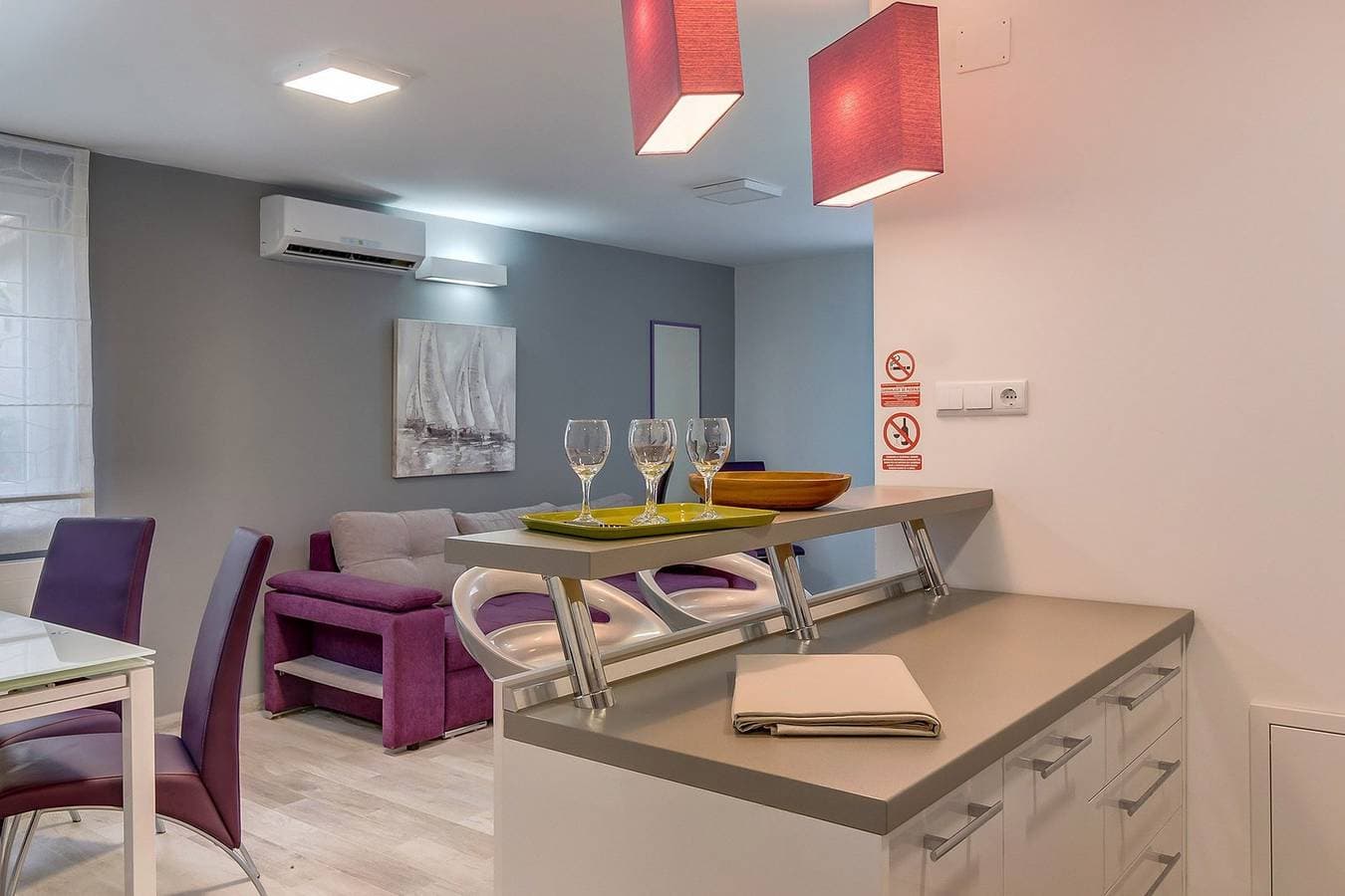 Foto 10 von 20: Das Apartment Kristian befindet sich in Mali Lošinj, nicht weit vom Sandstrand entfernt, der sich in der Čikat-Bucht , ideal fur 4-5 personen