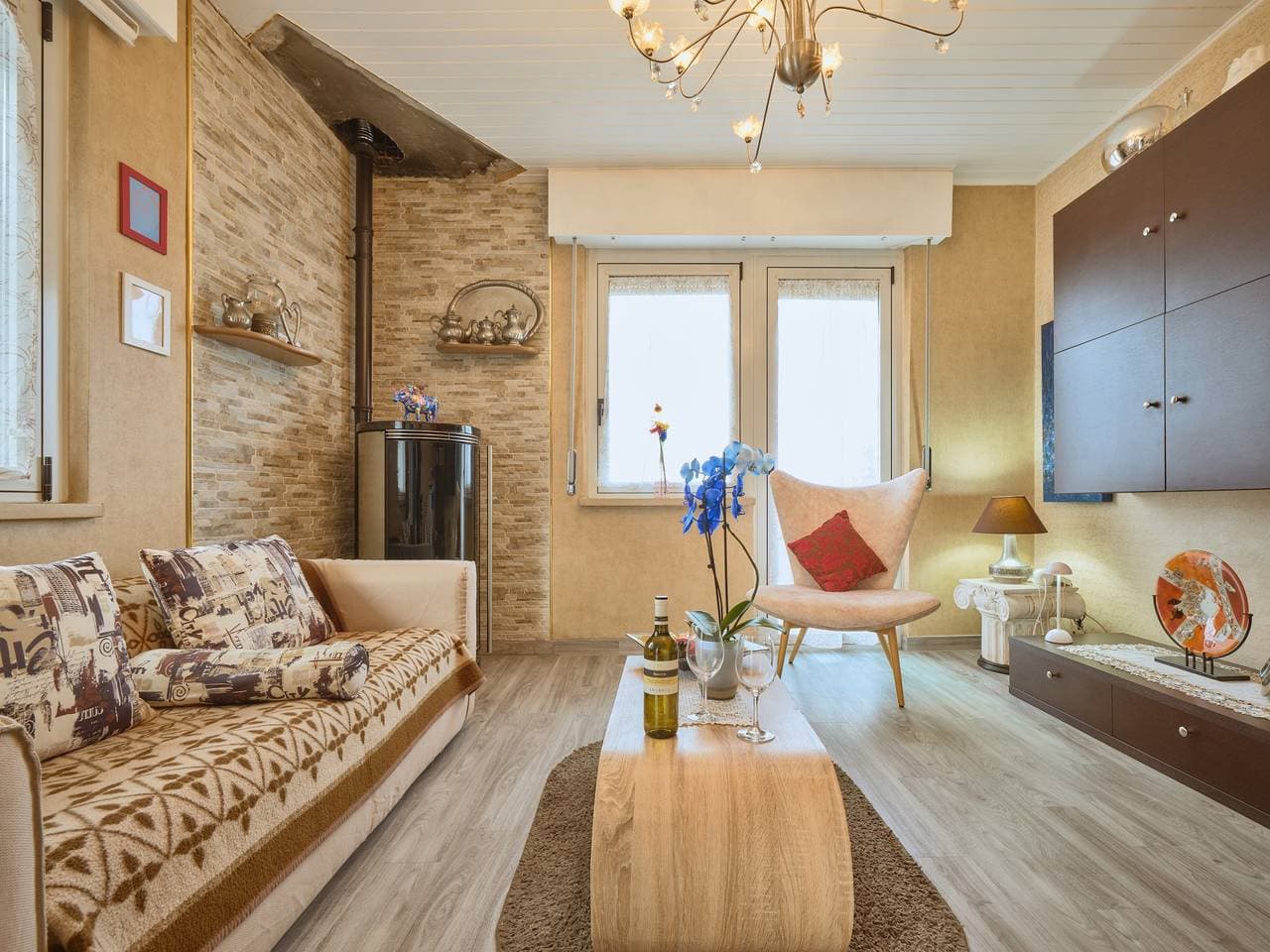 Foto 9 von 26: Komfortables Apartment mit Bergblick – Casa Aria