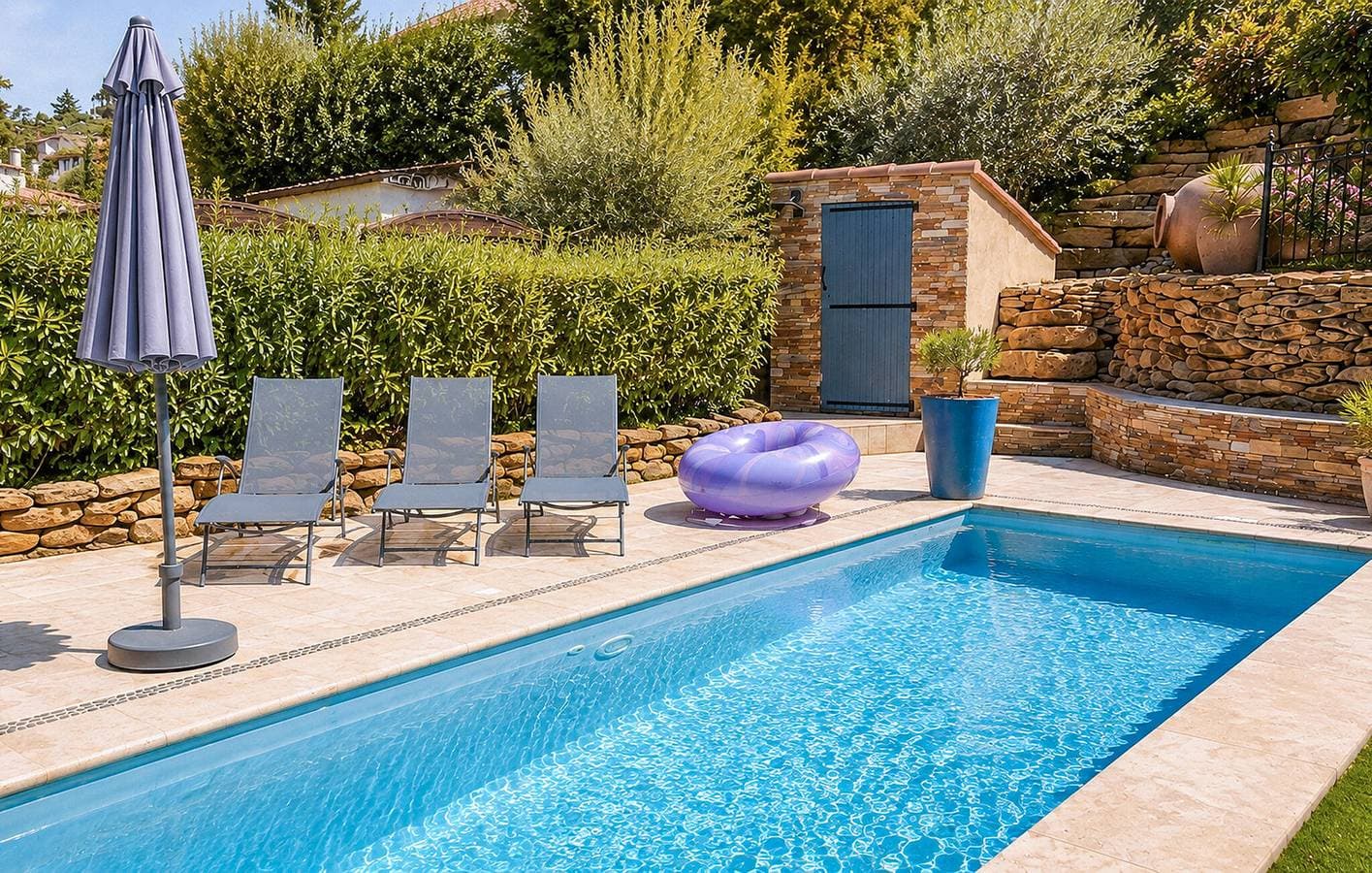 Moderne Wohnung mit Pool, WLAN, Klimaanlage und Terrasse in der Nähe von Titi Pizza 1