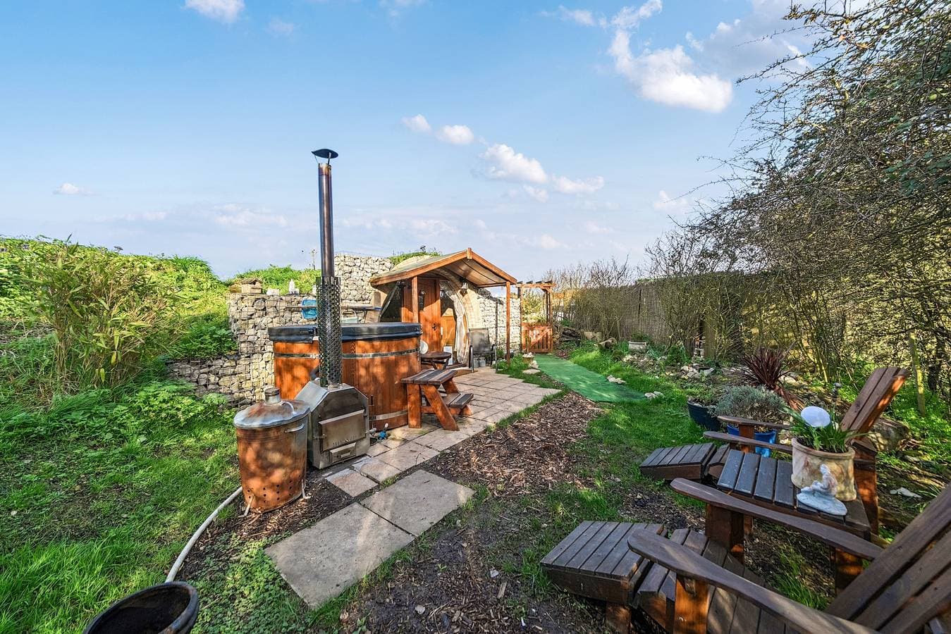 Foto 7 von 13: Blockhütte für 2 Personen mit Terrasse