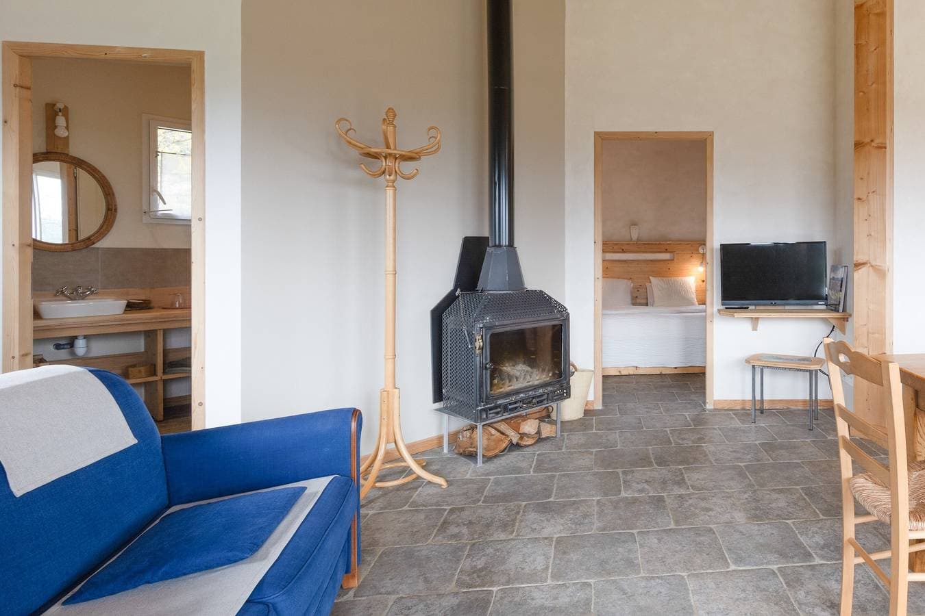 Foto 12 von 23: Ferienhaus 'Eco Gîte' mit Bergblick, WLAN und Klimaanlage
