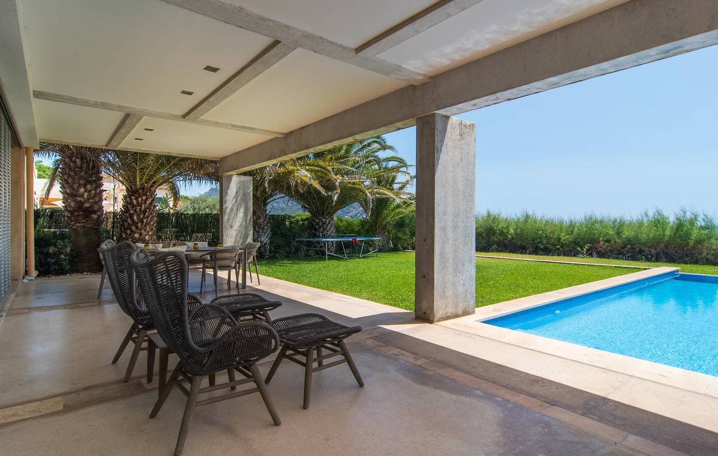 Foto 9 von 41: Apartment mit Meerblick, Pool und Terrasse, 700 m zum Strand Sa Marjal
