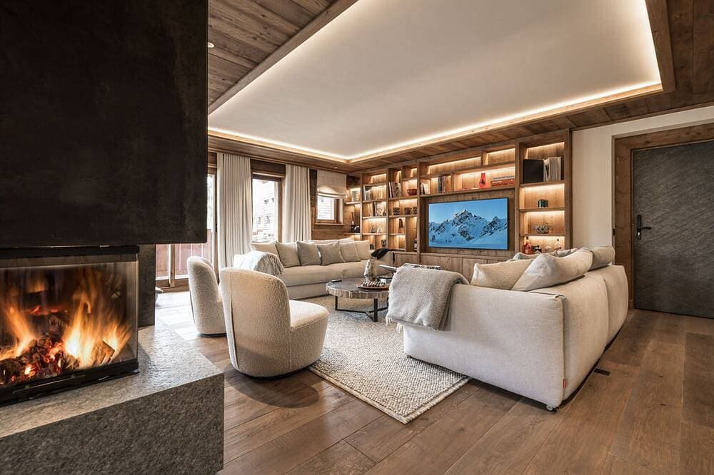 Foto 8 von 12: Luxuriöse 4-Zimmer Wohnung in Courchevel Le Praz - Parkplatz Inkl.