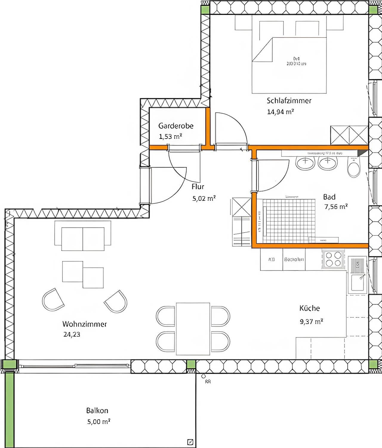 Foto 11 von 21: Ferienwohnung 'Weißtanne' mit Bergblick, Sauna, Balkon und Wi-Fi