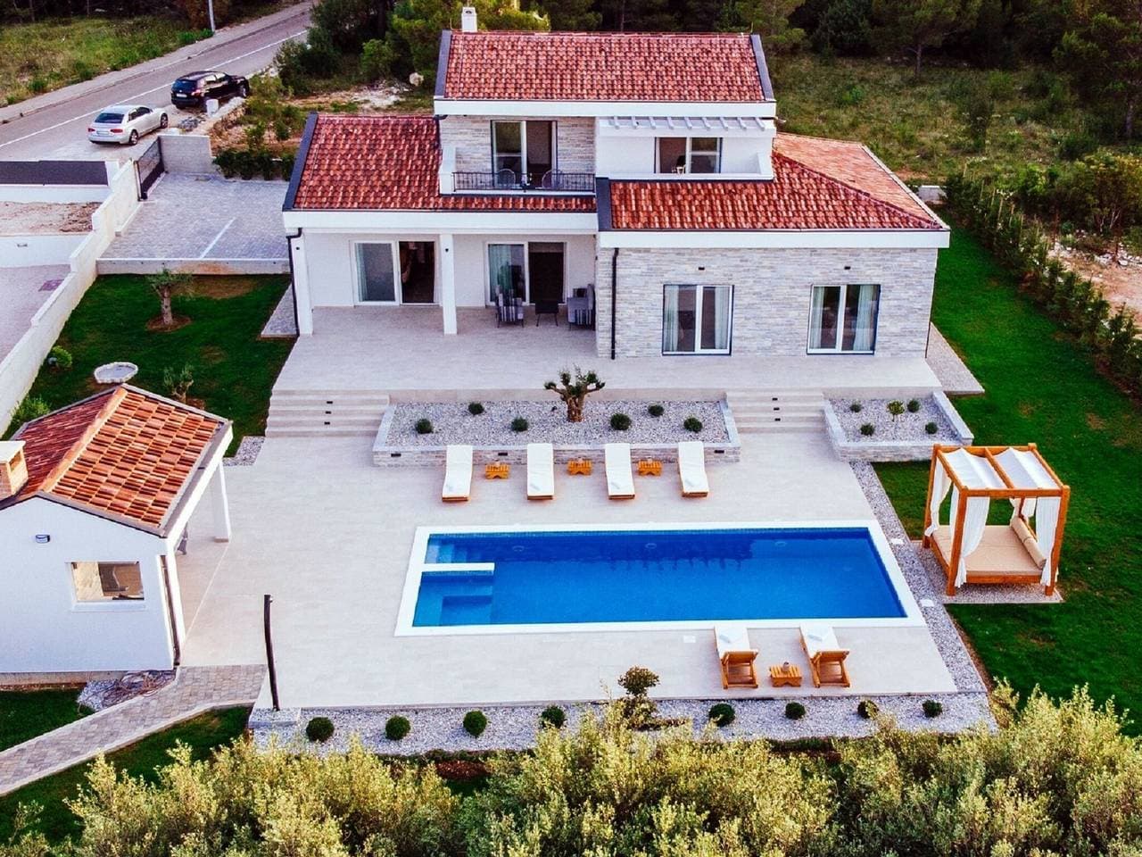 Foto 11 von 40: Villa in Pridraga mit Pool am Meer