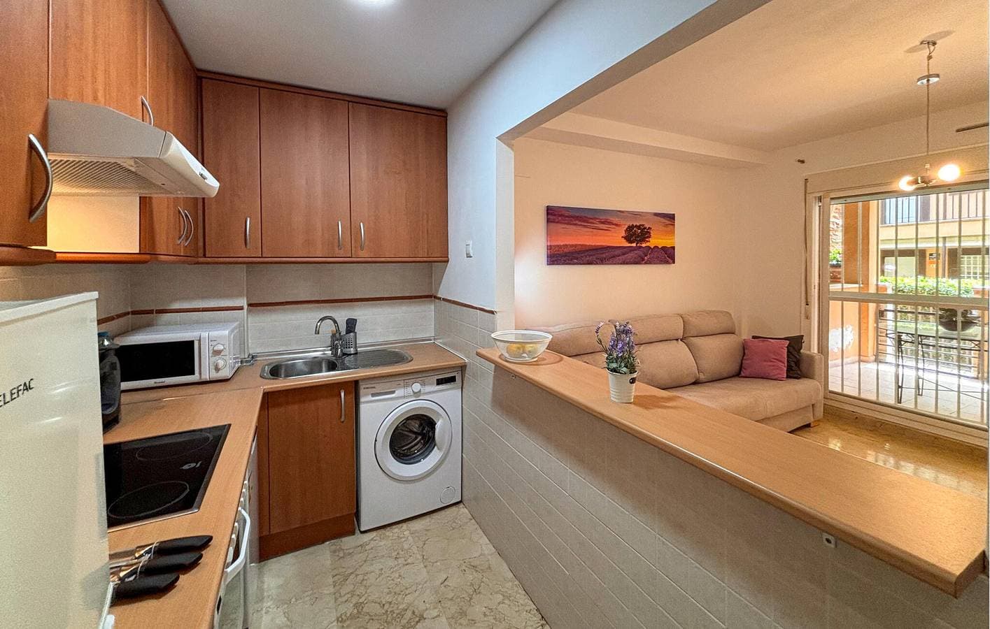 Foto 5 von 15: Gemütliche Ferienwohnung mit Pool, Terrasse und Strandzugang in der Nähe von La Duquesa