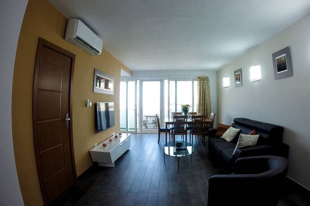 Gut gelegenes, helles und luftiges Apartment mit 1 Schlafzimmer in St. Julian 1
