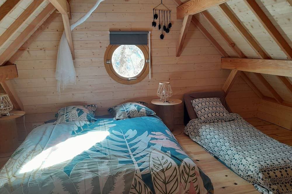 Foto 3 von 30: Cabane d'Annie-Kabine-Komfort-Ensuite mit Bad-Bergblick