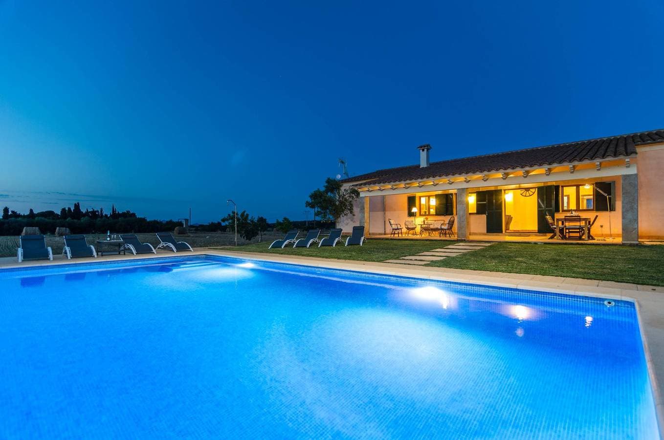 Foto 9 von 31: S'Estacio - Ferienhaus mit privaten Pool in Muro. WiFi gratis
