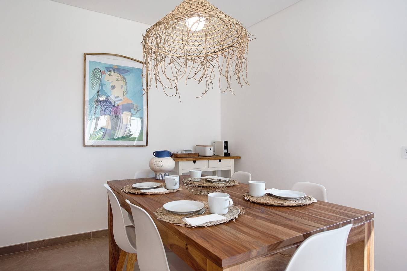 Foto 13 von 38: Ferienwohnung "Luxury Boho Style Nazaré" mit Meerblick, Gemeinschaftspool und WLAN