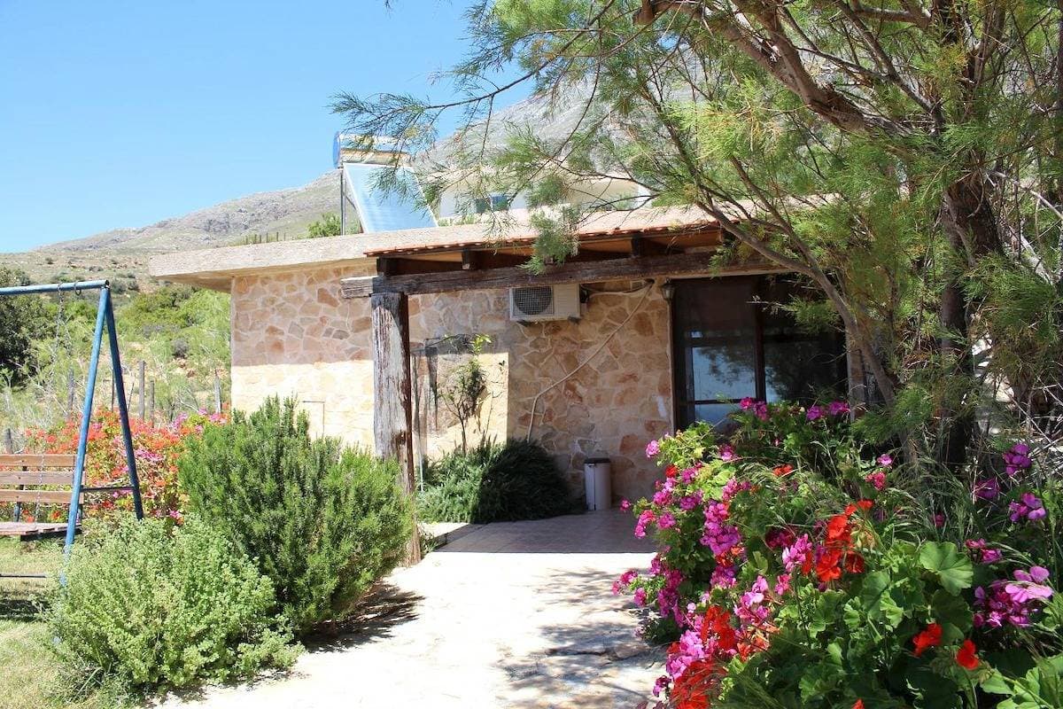 Panoramablick aufs Meer, fußläufig zum Strand, Wifi  - Ferienhaus Triopetra, Kreta 1