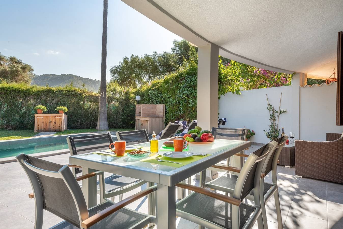 Foto 5 von 25: Charmantes Ferienhaus "Casa Pequeña Crestatx" mit WLAN, Garten, Terrassen & Pool
