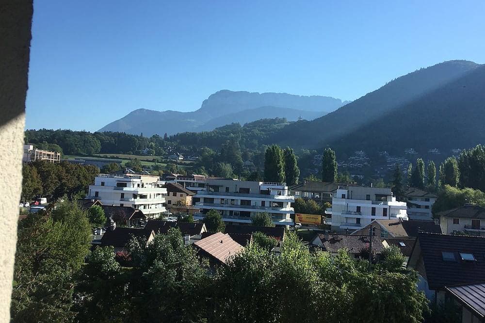 Foto 11 von 11: Typ 2 mit Südlage Terrasse mit Blick auf den See von Annecy in 300 Meter