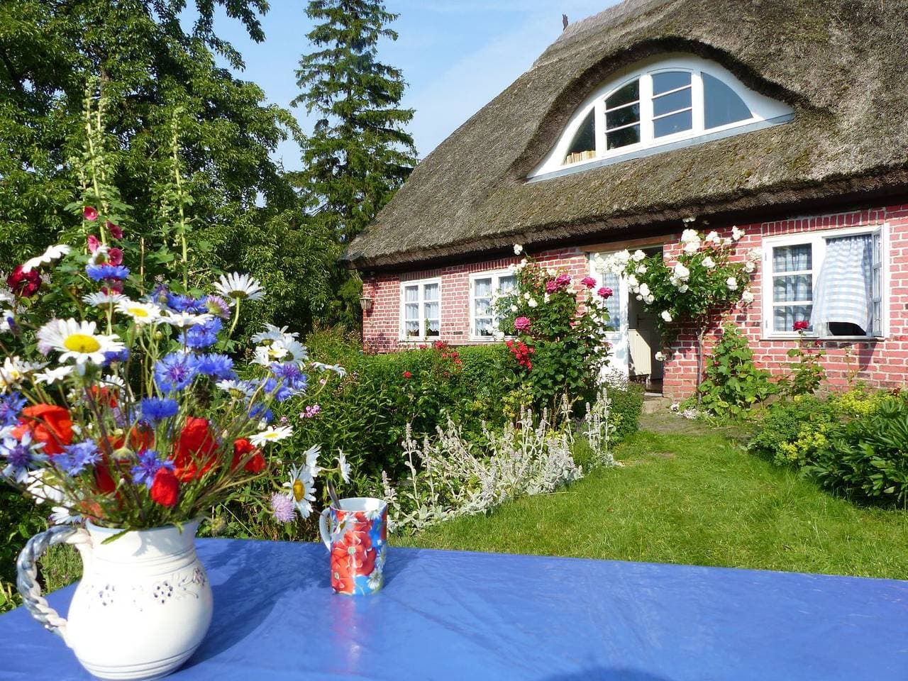 Foto 13 von 14: Im Feriengarten - Ferienwohnung Erdgeschoß