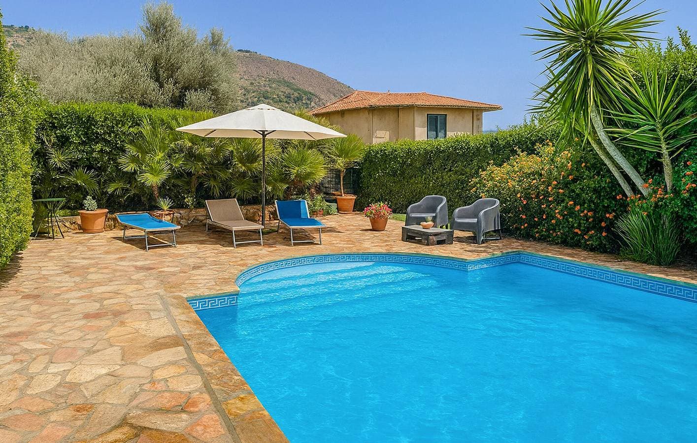 Gemütlicher Rückzugsort mit Pool, WLAN und Parkplatz in der Nähe von Monreale 1